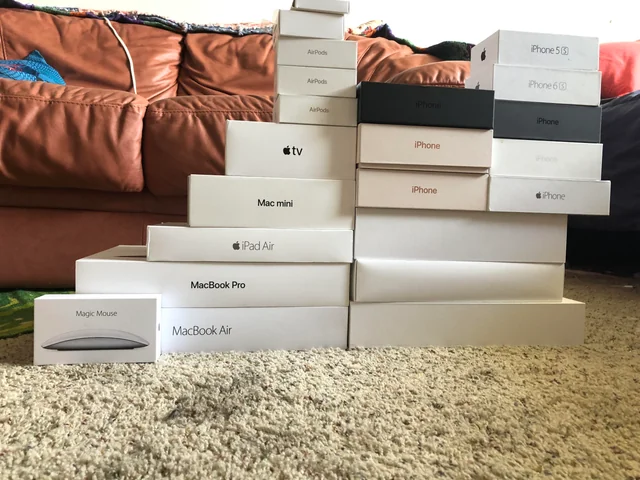 apple boxes that i keep