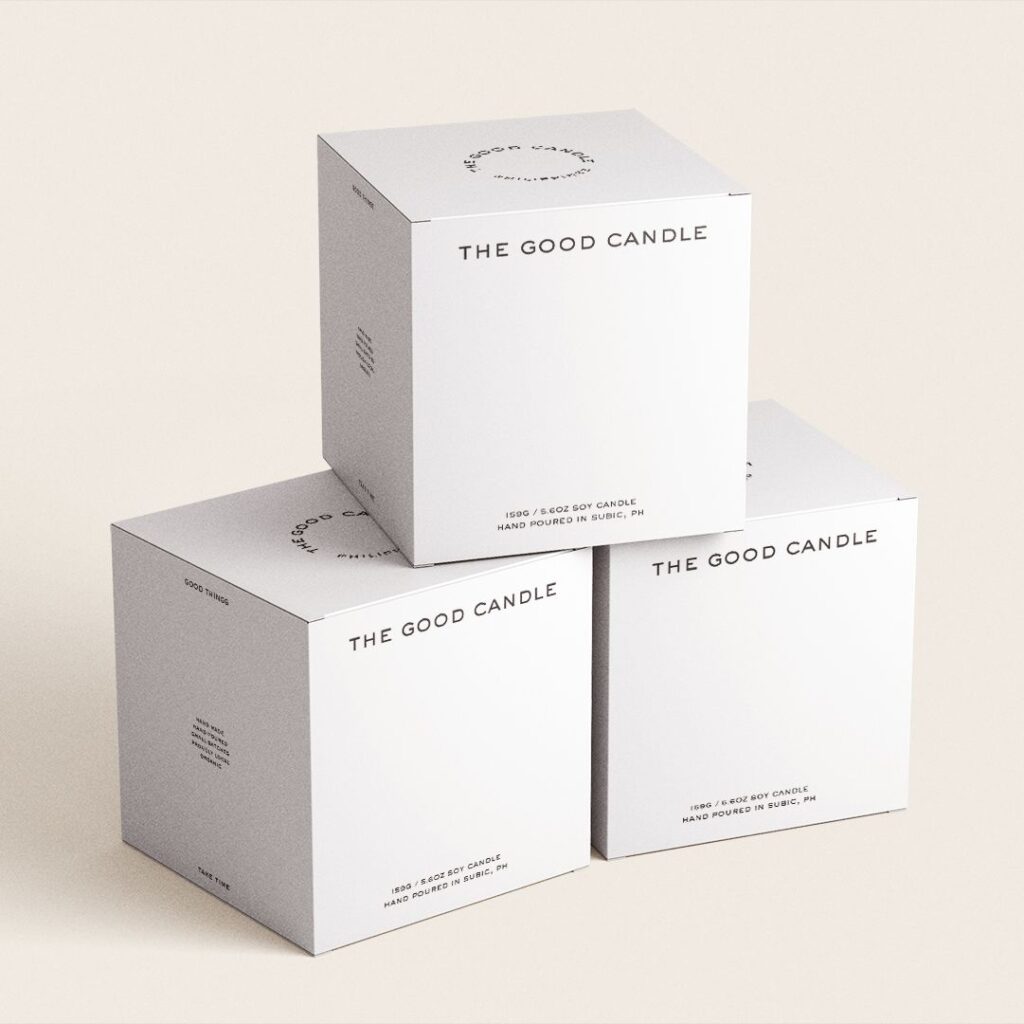 minimalist candle packaging