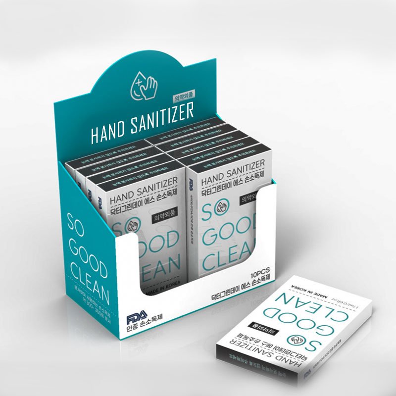 hand sanitizer pacakging