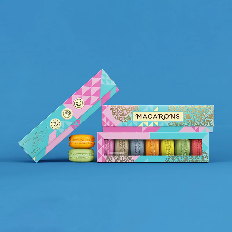custom printed macaron boxes