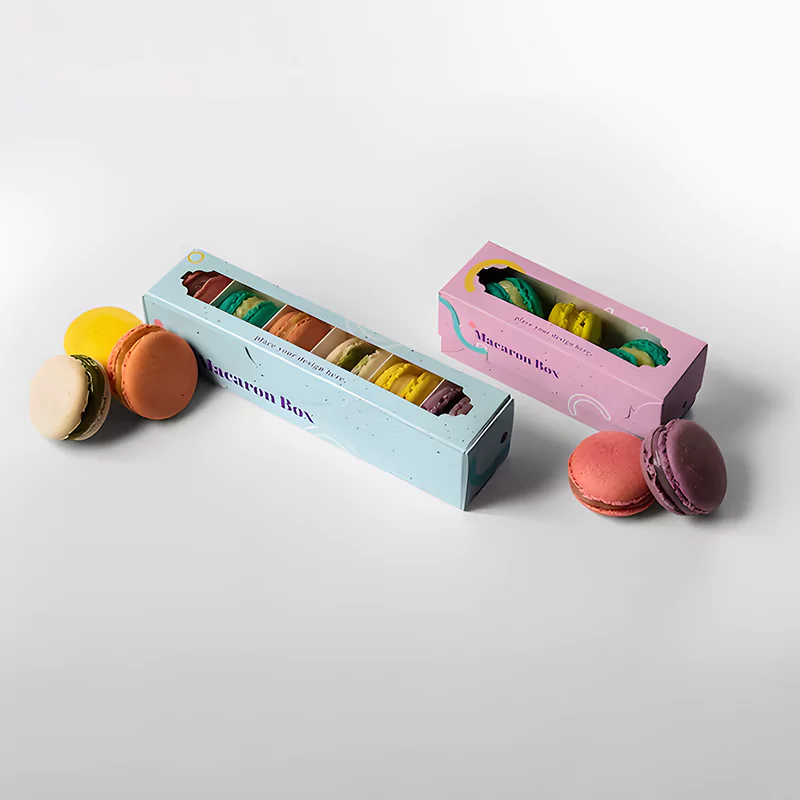 boxes of macarons