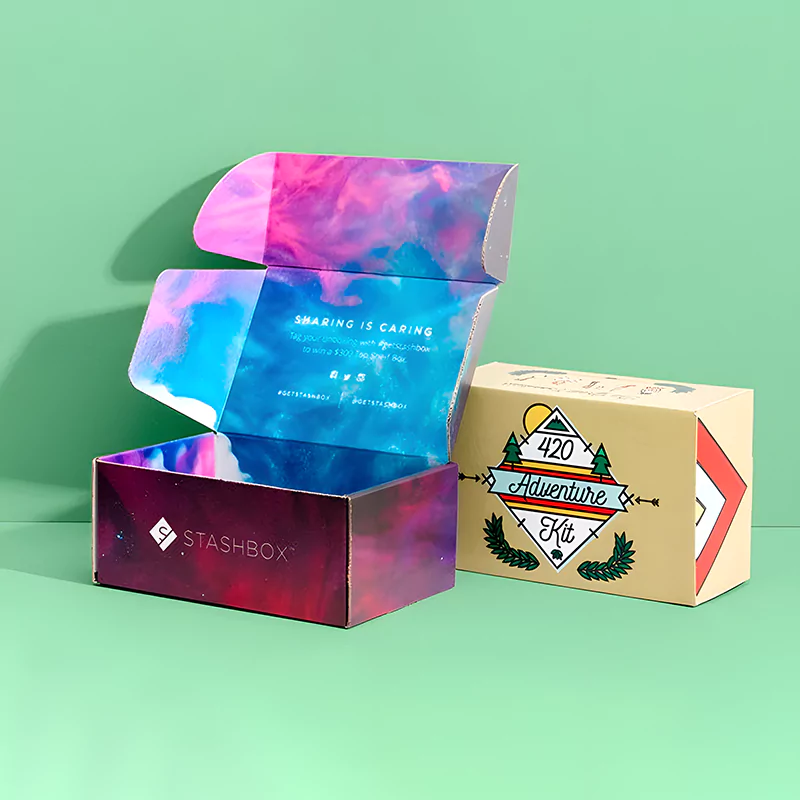 custom printed cannabis packaging box
