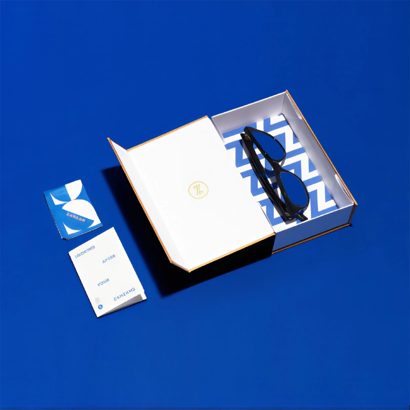 Collapsible Blue Sunglasses Boxes