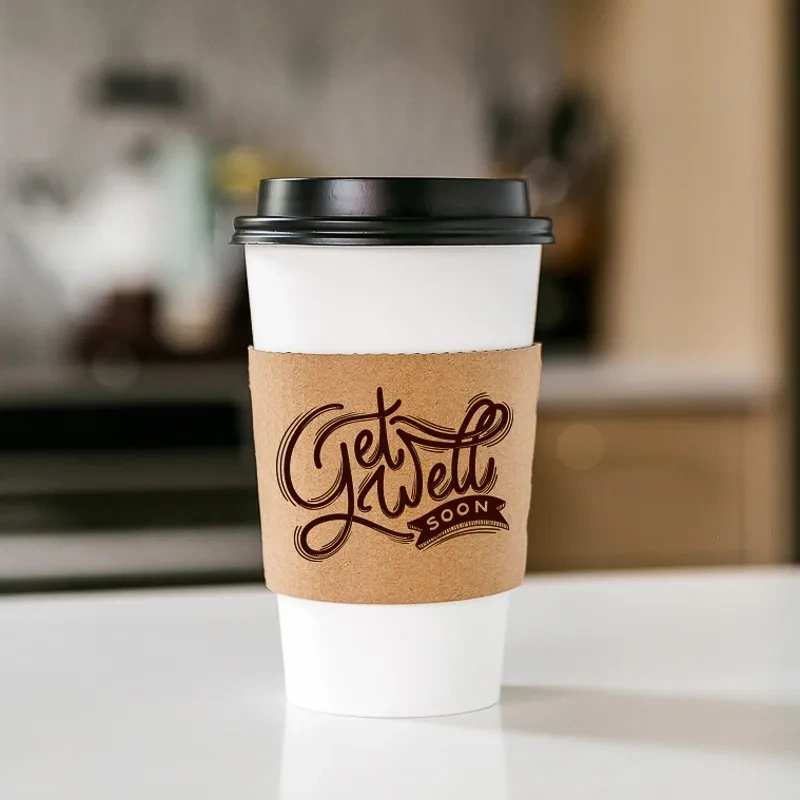 custom kraft cup sleeves