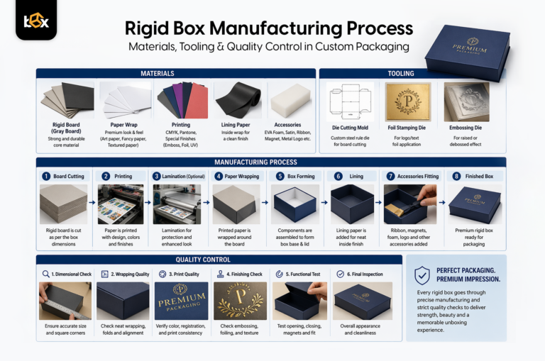 Rigid Box Manufacturing Process: Materials, Tooling & Quality Control in Custom Packaging