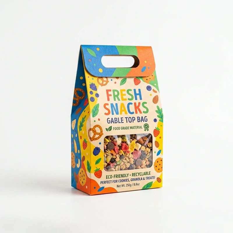Custom Food Grade Gable Bags